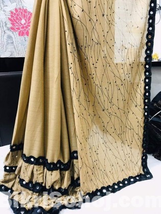 BLC CREATION  DESIGNER RUFFLE SAREE